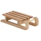 Wooden Sleigh Desktop Craft, Mini Simulation Snow Sled, Non-Toxic Ornament for Crafts, Snow Sled Doll House Accessories