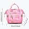Wearresistant Mommy Shoulder Bag Cartoon Print Travel Backpack Durable Multifunctional Maternity Ba 4