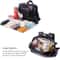 Large Capacity Waterproof Black Diaper Bag Smooth Leather Nursing Changing Backpack For Newborn Bab 2