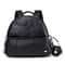 New Fashion PU Black Diaper Backpack For Baby Large Capacity Diaper Bag Waterproof Pockets Stroller 5