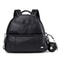 New Fashion PU Black Diaper Backpack For Baby Large Capacity Diaper Bag Waterproof Pockets Stroller 5