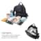 New Fashion PU Black Diaper Backpack For Baby Large Capacity Diaper Bag Waterproof Pockets Stroller 1