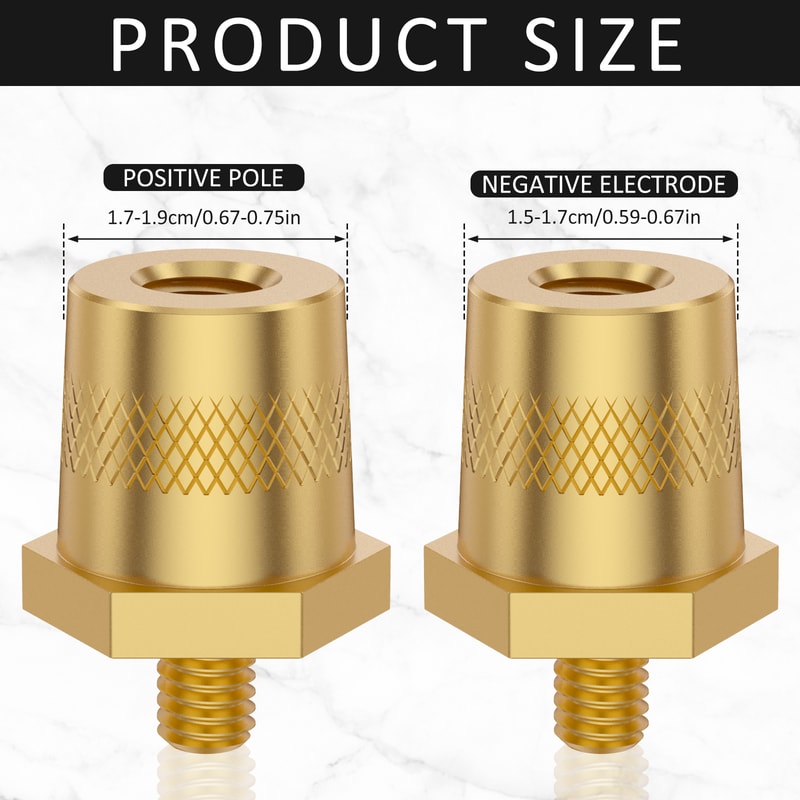 Battery Terminal Connector M6 Thread Installation, Battery Pole Adapter Car Kit