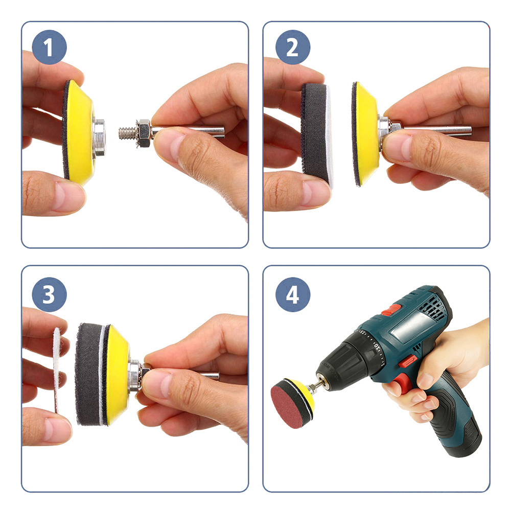 Abrasive Polishing Pad Kit Sanding Discs Pads Set Dremel Rotary Tool Sandpapers Accessories For Met 1