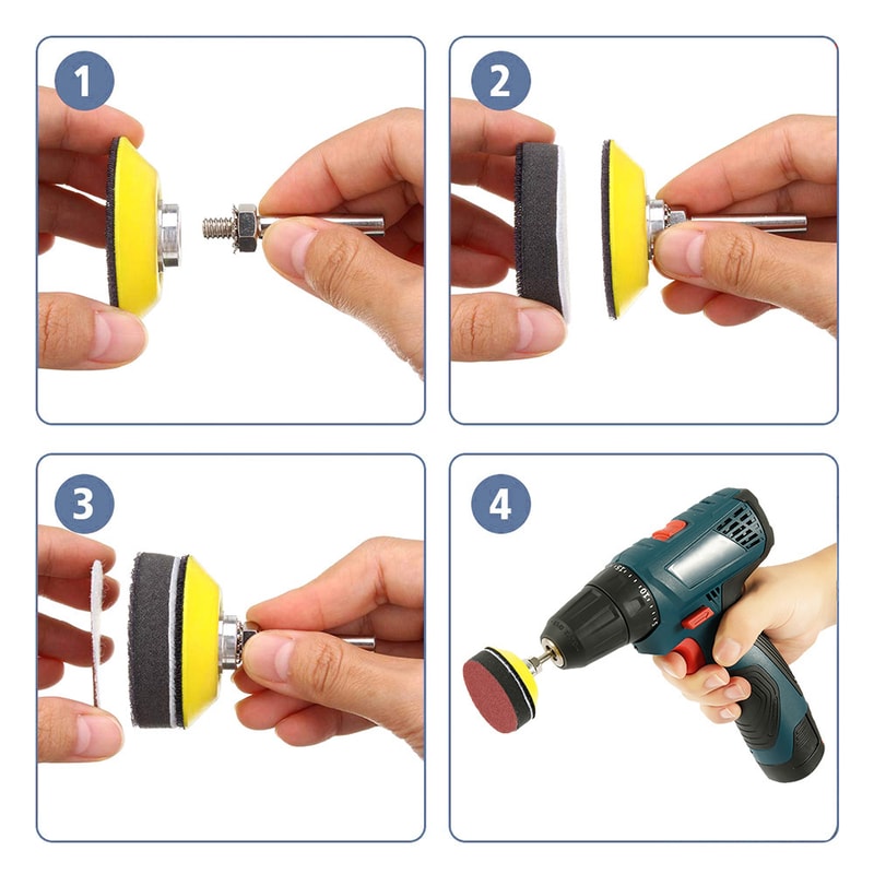 Abrasive Polishing Pad Kit Sanding Discs Pads Set Dremel Rotary Tool Sandpapers Accessories For Met 1