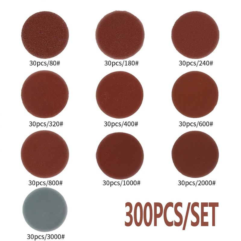 Abrasive Polishing Pad Kit Sanding Discs Pads Set Dremel Rotary Tool Sandpapers Accessories For Met 5