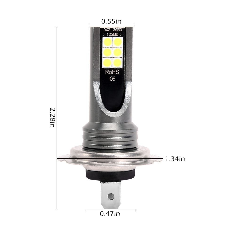 Super Bright Fog Lights LED Headlight Bulb Lamp Vehicle Accessories 4