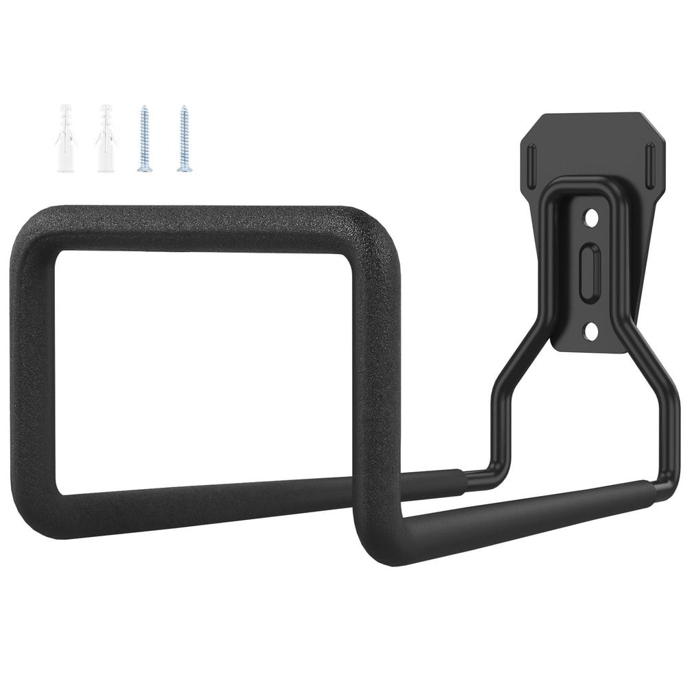 Sturdy Storage Bracket Pipe Reel Rack, Metal Hose Holder Wall Mounted, Garden Water Hose Holder