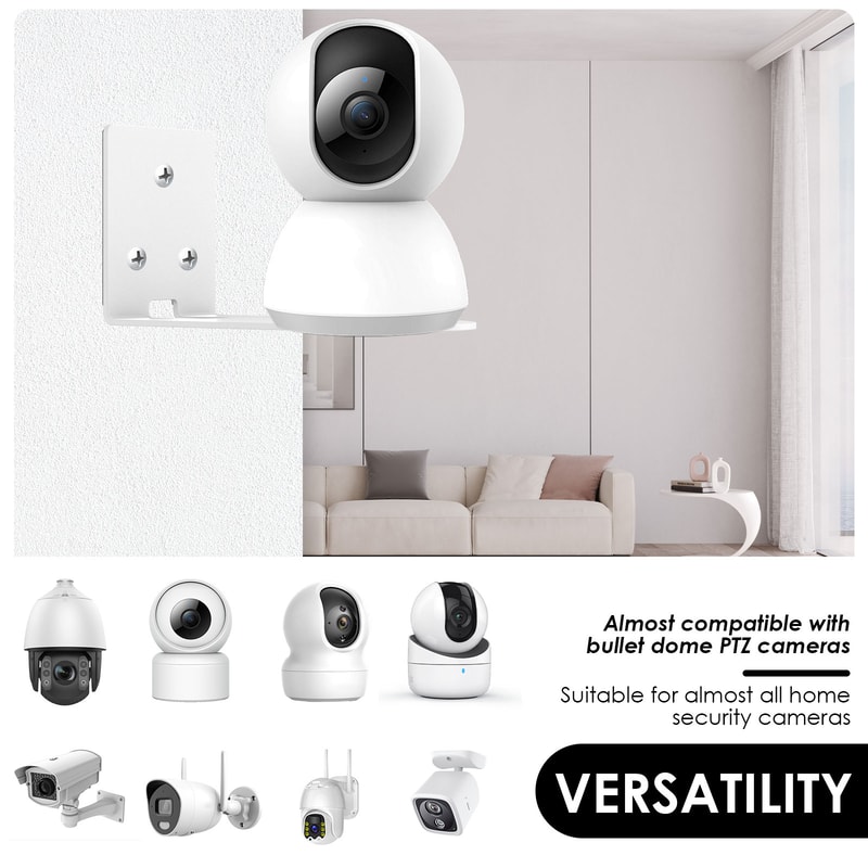 Universal L Shape Bracket Wall Mount Right Angle PTZ Camera Surveillance Bracket Steady Support Iro 1