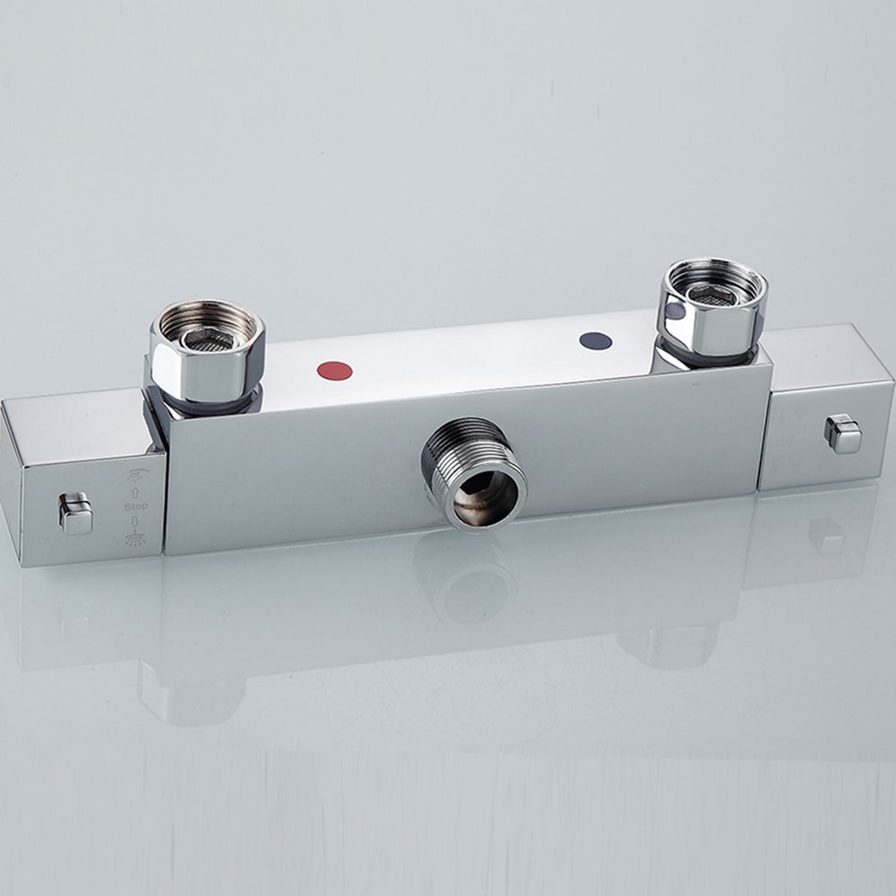 Stainless Steel Wall Mounted Shower Faucet Constant Temperature Bathroom Bathtub Hot Cold Water Mi 0