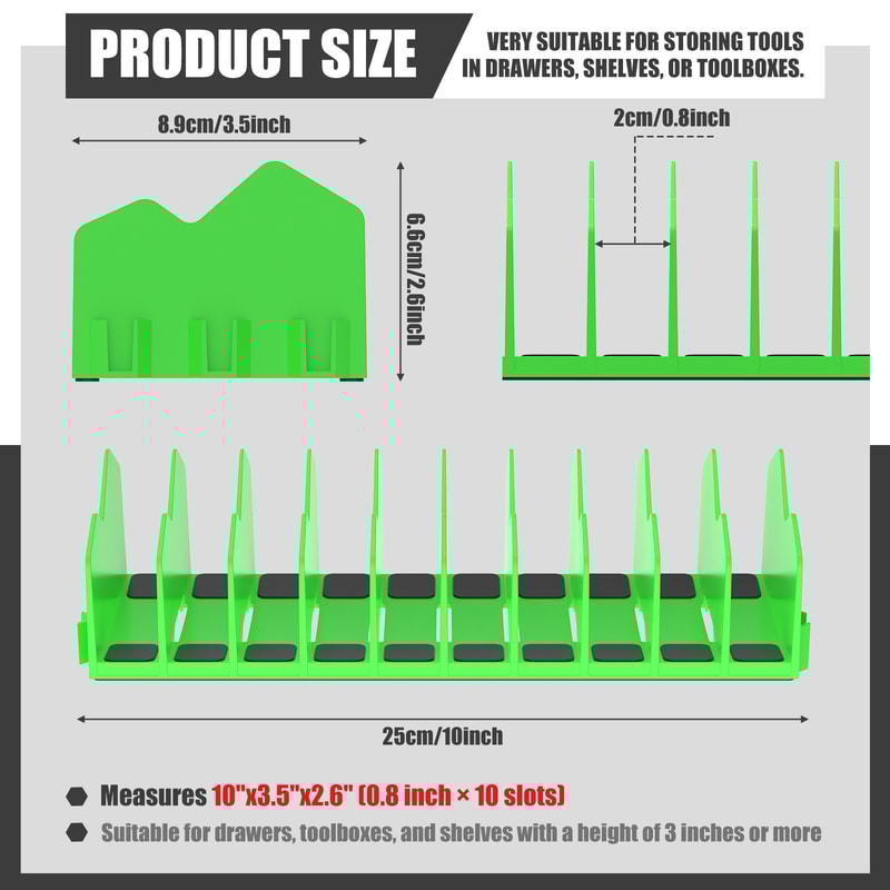 Plier Organizer Rack With NonSlip Rubber Base For Workshop Tool Storage 1