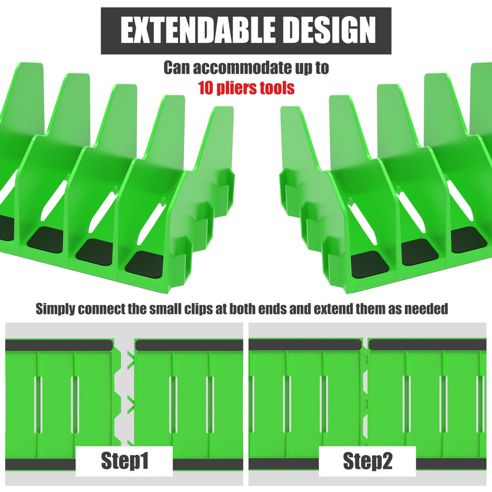 Plier Organizer Rack With NonSlip Rubber Base For Workshop Tool Storage 3
