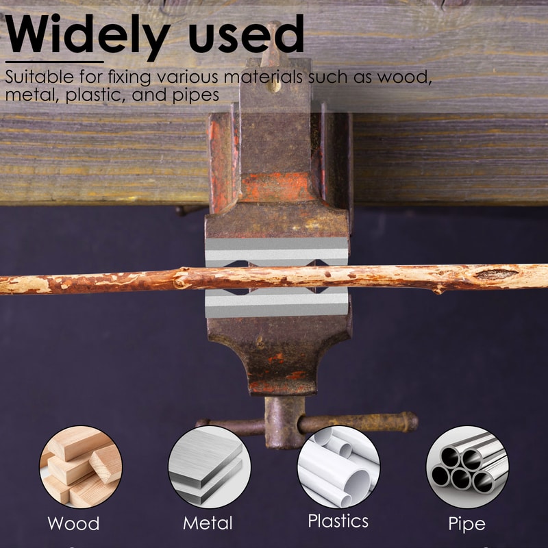 Magnetic Vice Jaws For Plumbing V Type Vise Jaws Aluminum Alloy Fixture MultiPurpose Protectors 3