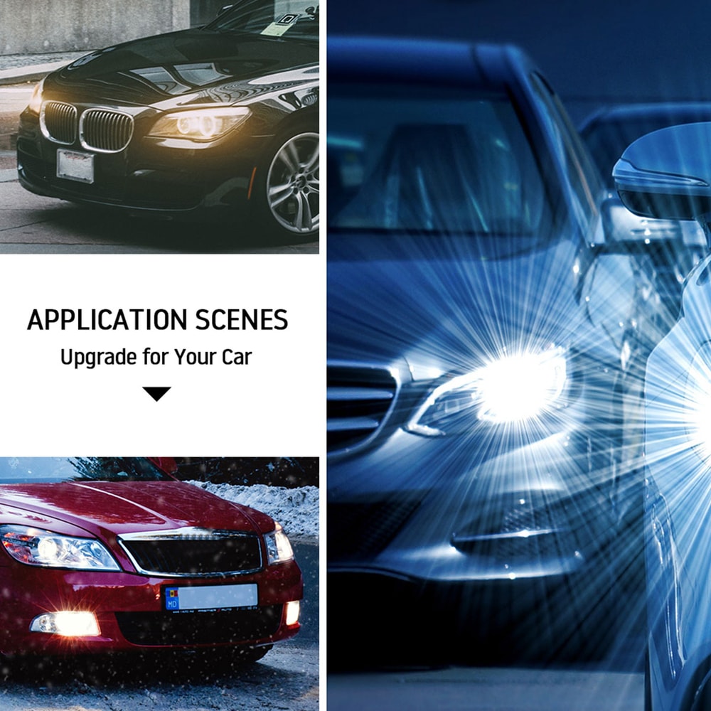 Super Bright H7 Halogen Car Fog Light Bulbs 100W LED Headlight Xenon Auto Parking Lamp Accessories 2