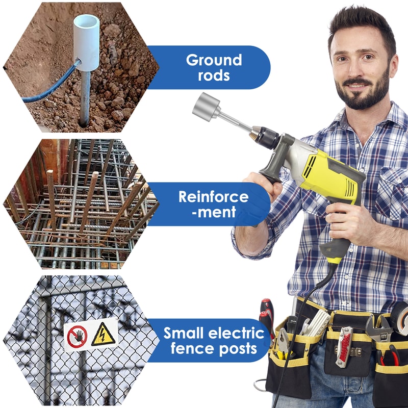 Wide Compatibility Ground Rod Bits Heavy Duty Wear Resistant Socket For Rotary Drill 3