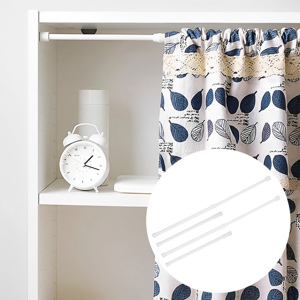 Adjustable RV Shower Corner Bar, Telescopic Storage Rod, Prevent Falling Toiletries, Perfect Camper Travel Accessory