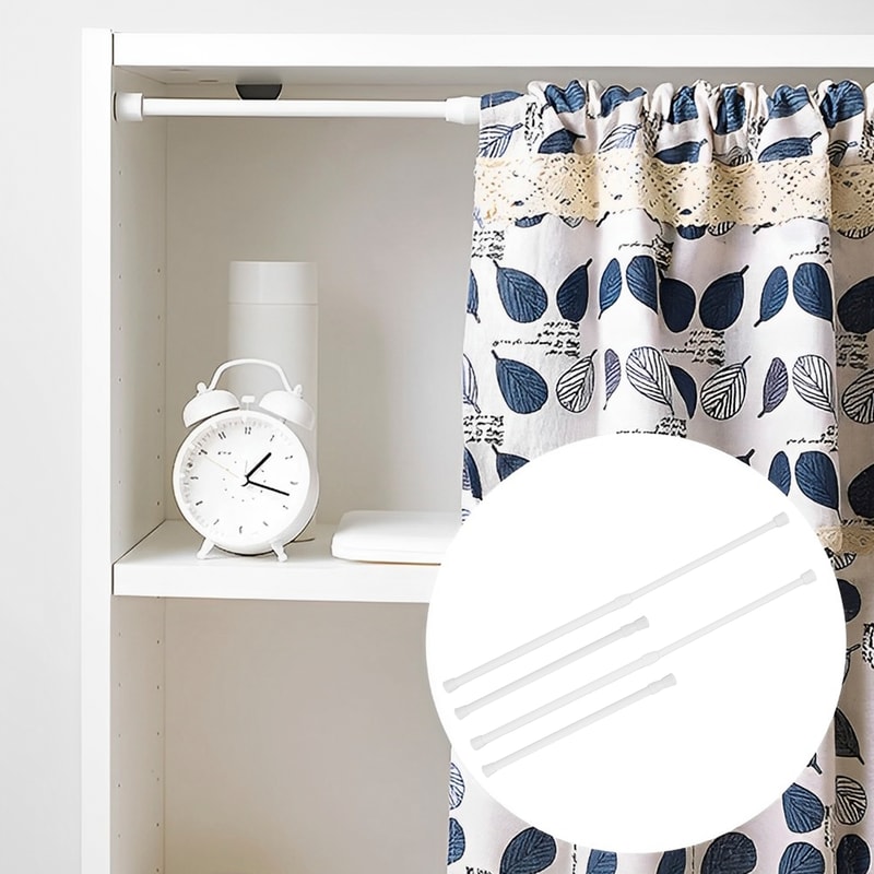 Adjustable RV Shower Corner Bar, Telescopic Storage Rod, Prevent Falling Toiletries, Perfect Camper Travel Accessory