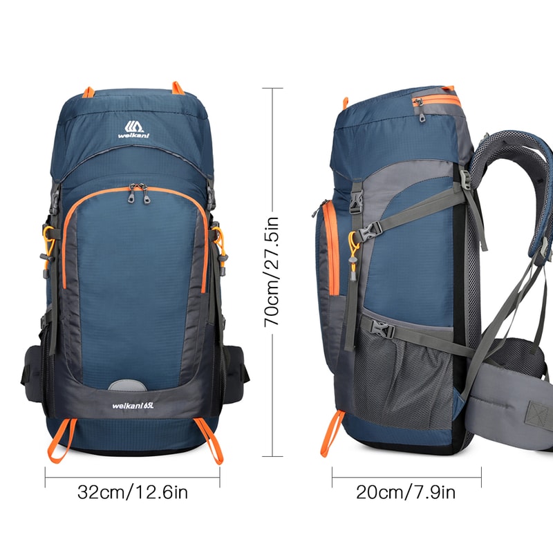 Durable Hiking Backpack with Rain Cover, Perfect for Camping, Climbing, and Outdoor Travel