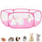 Breathable Pet Playpen Tent, Foldable Rabbit Cage for Guinea Pigs, Outdoor Exercise Fence