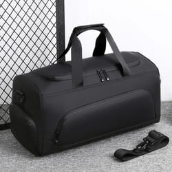 large capacity gym bag, sports duffel bag, portable travel handbag with shoes storage for vacation