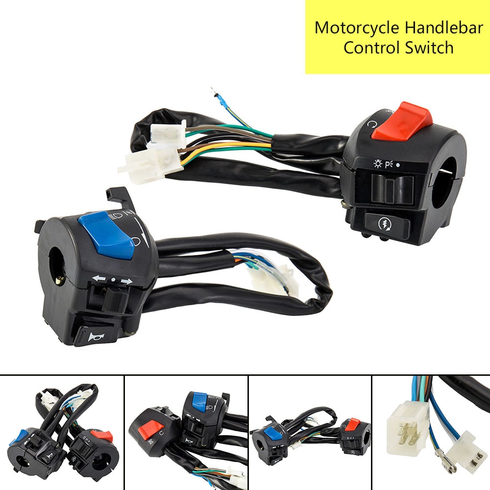 Waterproof Motorcycle Switch Control Handlebar, Modified Horn Turn Signal Headlight Accessories