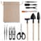 Mini Garden Tool Set Shovel Rake Spade Scissors For Potted Plants Wooden Handle 0