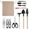 Mini Garden Tool Set Shovel Rake Spade Scissors For Potted Plants Wooden Handle 0