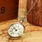 Vintage Fashion Quartz Pocket Watch with Roman Numerals, Steampunk Antique Chain Necklace Pendant for Men Gifts