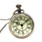 Vintage Fashion Quartz Pocket Watch with Roman Numerals, Steampunk Antique Chain Necklace Pendant for Men Gifts