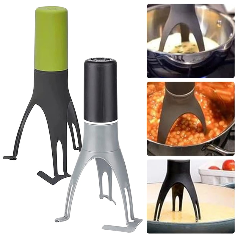 Multifunction Baking Flour Mixer, Triangle Pan Stirrer Automatic Egg Beater, Battery Operated Kitchen Tools