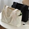 Canvas Tote Bags For Work Commuting Carrying Bag Student Shoulder Bag 1