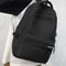 Simple Black Travel Backpack For Middle School Students Large Capacity Solid Color Backpack For Hig 4
