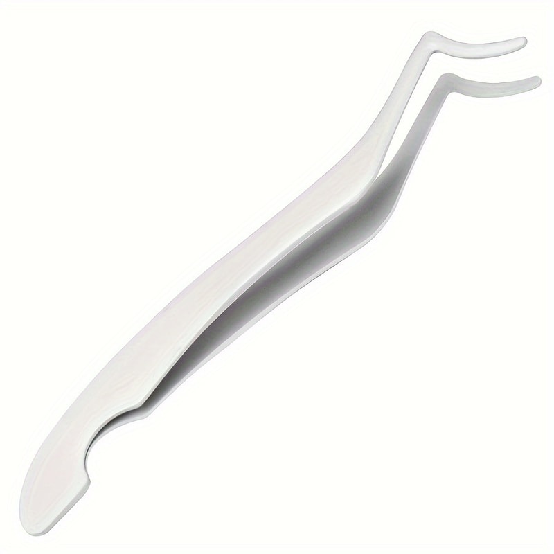 Beauty Tool for Beginners, Stainless Steel False Eyelash Tweezers, Seahorse Clip Eyelash Curler