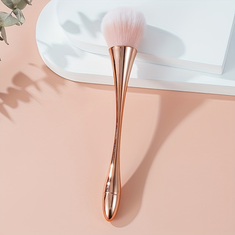 Cosmetic Brush Set Soft Hair Blush Brush Loose Powder Highlighting Rose Golden 1