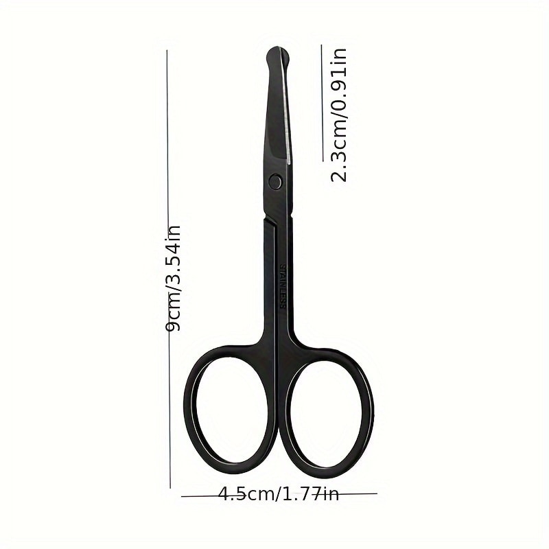 Nose Hair Grooming Trimming Scissors, Precision Round Head Personal Care Trimming Tool