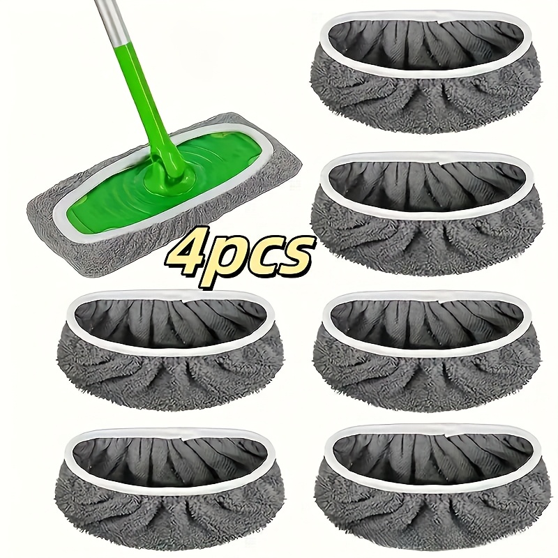 Ultra-fine Fiber Reusable Mop Pads, High Water Absorption Cleaning Pads for Most Mops