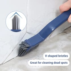 2-in-1 multipurpose bathroom cleaning brush, effective brush for corners and gaps, floor tiles scrubber