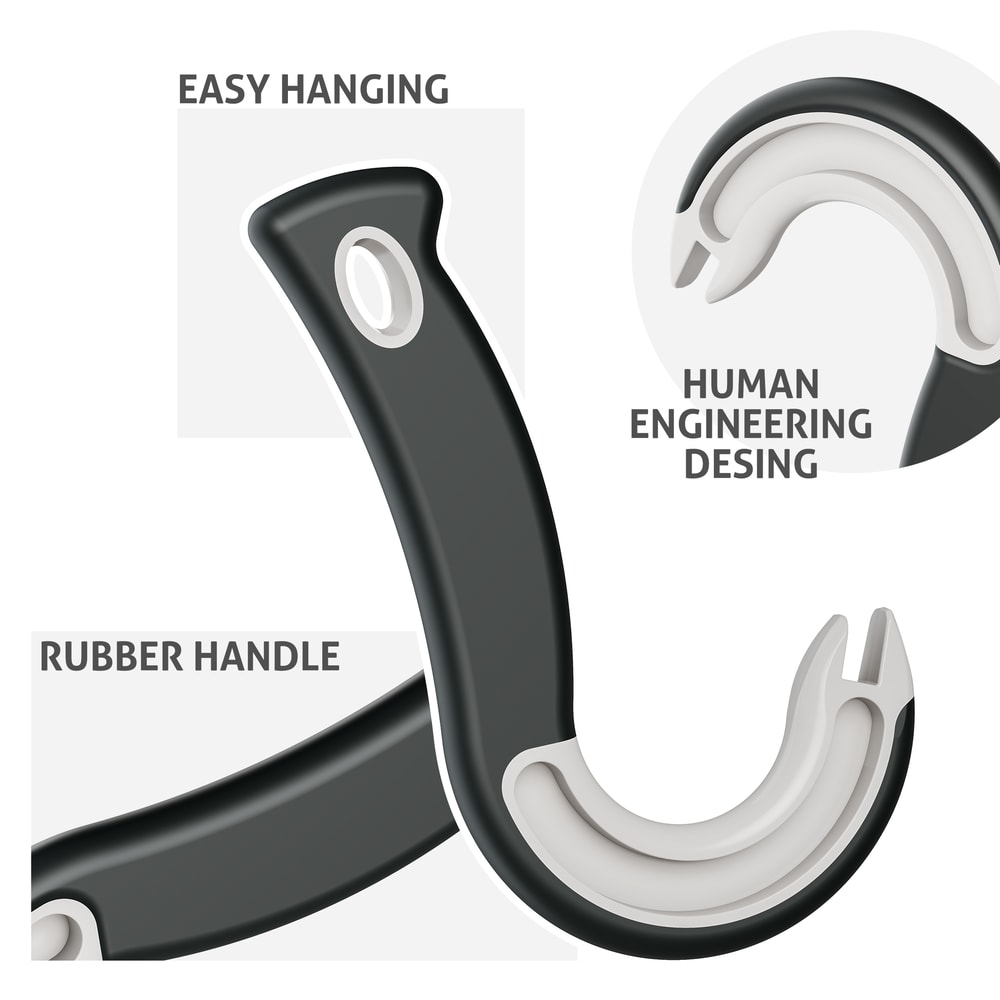 Durable Plastic Easy-Grip Hook Can Opener, Perfect Christmas Party Accessory