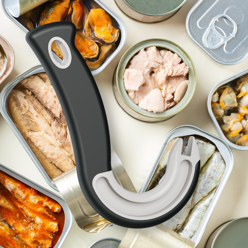 Durable Plastic Easy-Grip Hook Can Opener, Perfect Christmas Party Accessory