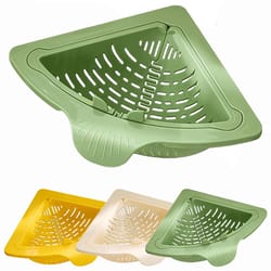 magnetic sink drain basket, triangle food waste collector, vegetable and fruit drainage basket, kitchen organizer