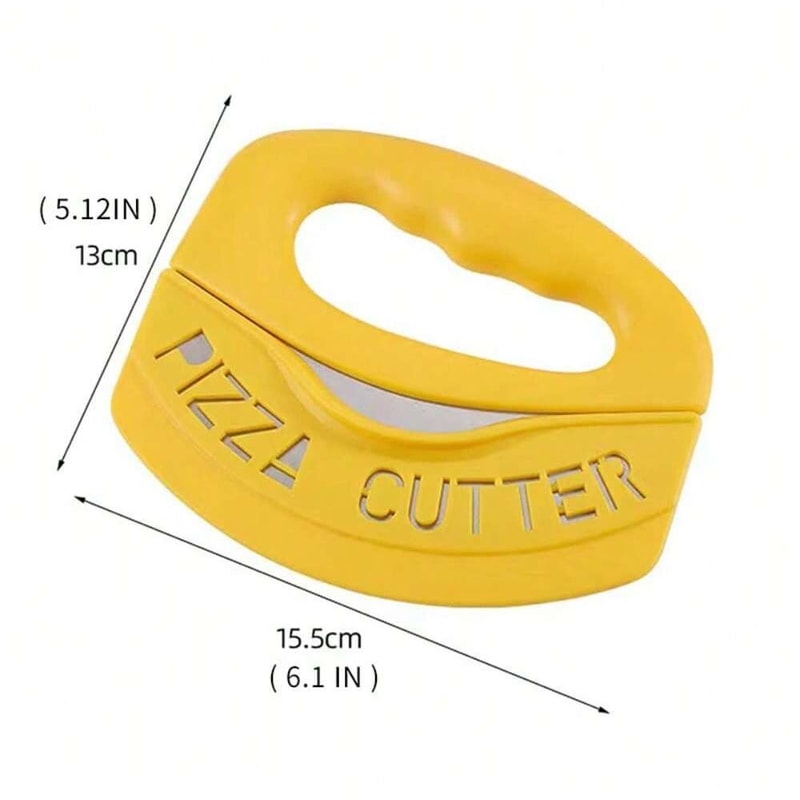 Food Chopper Herb Cheese Knife Cutter Stainless Steel Pizza Cutter With Cover 4