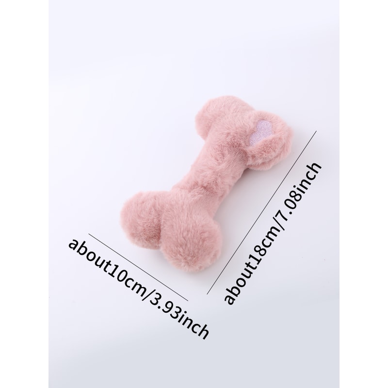 Grinding Teeth Cute Love Bone Plush Dog Toys, Interactive Pet Supplies