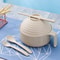 Microwavable Cooker Bowl With Lid Ramen Noodles Bowl Set With Chopsticks Ramen Bowl Set 6