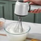 Wireless Portable Hand Whisk, 3-Speed USB Rechargeable Electric Hand Blender, 2 Whisks for Milk, Cream, and Baking