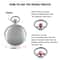 Modern Analog Pocket Watch With Luxury Smooth Silver Pendant Roman Numerals Unisex Chain Gift 4