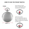 Modern Analog Pocket Watch With Luxury Smooth Silver Pendant Roman Numerals Unisex Chain Gift 4