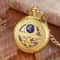 Carved Stars Moon Phases SemiAutomatic Mechanical Pocket Watch Hollowed Dial For Students 5