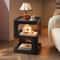 Light Luxury Wrought Iron Coffee Table Simple Modern Bedside Side Table SpaceSaving MultiFunctional 5