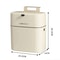 Large Capacity Garbage Bin Hanging Square Toilet Bin With Convenient Clamshell Cover Fashionable De 4