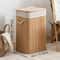 Foldable Bamboo Laundry Basket Large Household Storage Box For Toys And Clothes 4